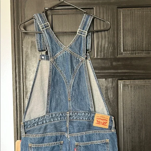 Levi’s Women Denim Overalls Sz L - Picture 6 of 7